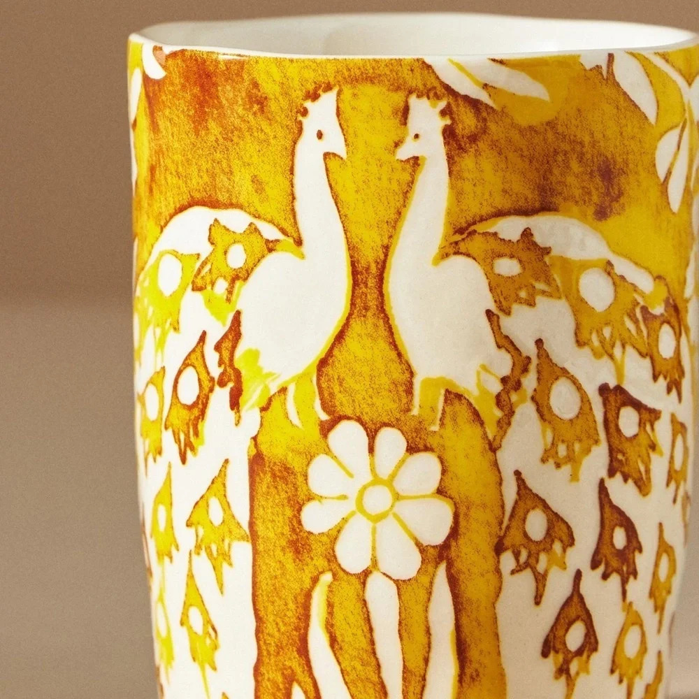 NWT Anthropologie Irene Peacock Mug - Picture 2 of 2